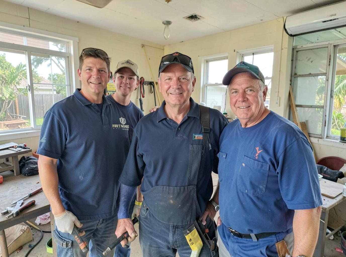 The Port Orange Roof & Leak Pros team at work in Port Orange