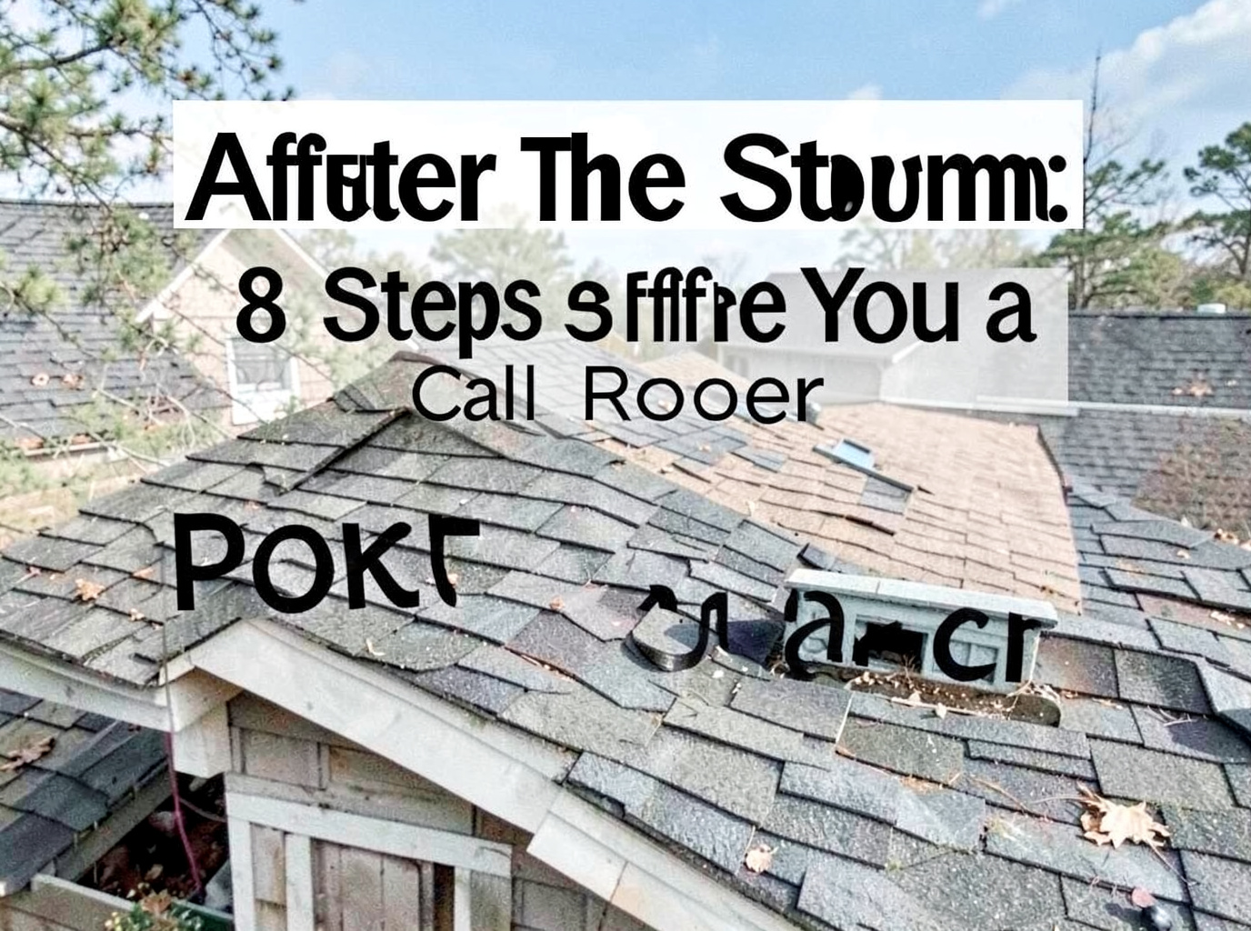 After the Storm: 8 Steps Before You Call a Roofer