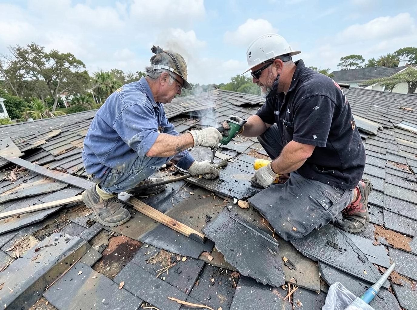 Storm Damage Roof Repair in Port Orange
